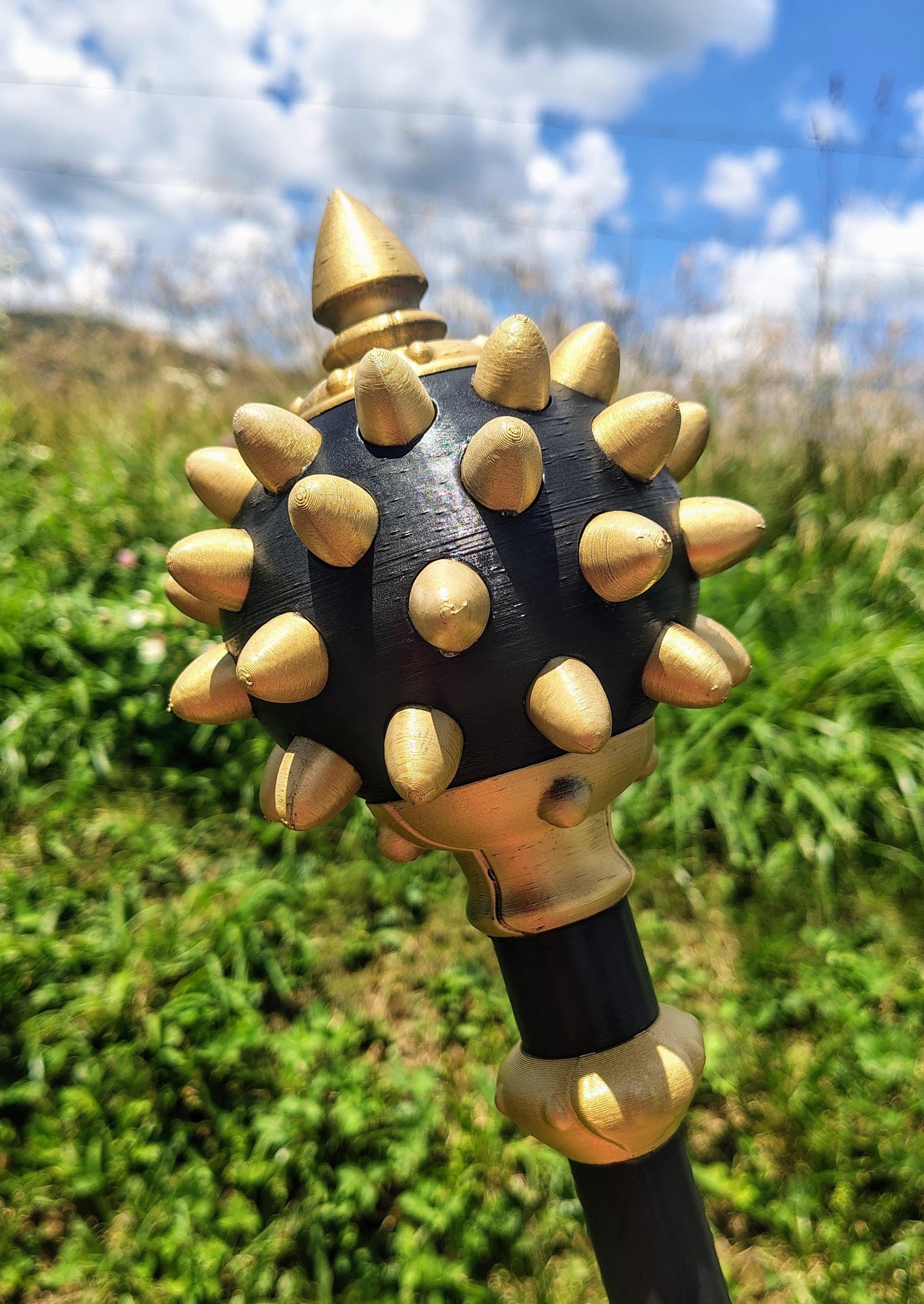 Itchslayer Mace Back Scratcher 3D Printed Fantasy Gift Nerdy Self Care Tool RPG Gag Decor for Gamers
