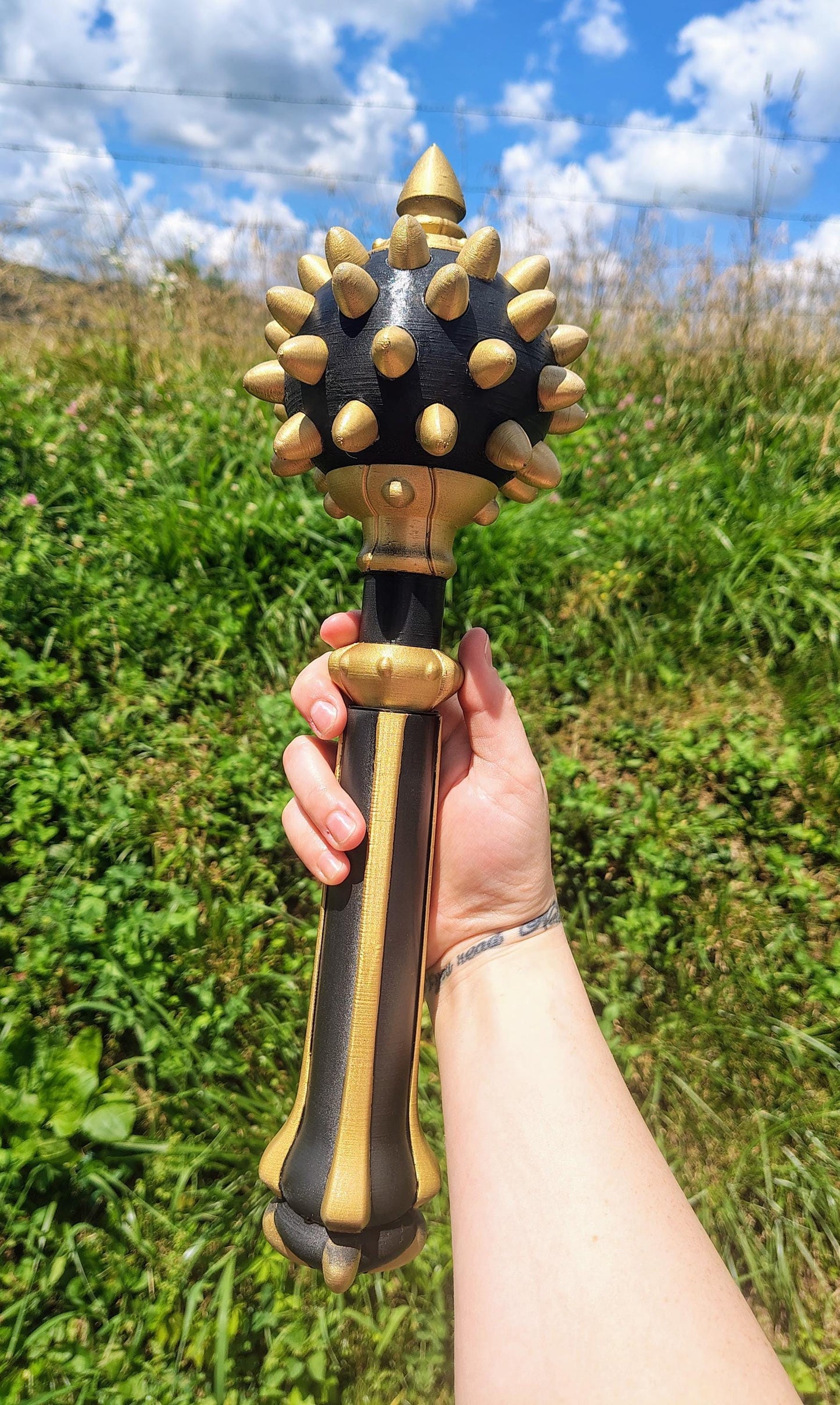 Itchslayer Mace Back Scratcher 3D Printed Fantasy Gift Nerdy Self Care Tool RPG Gag Decor for Gamers