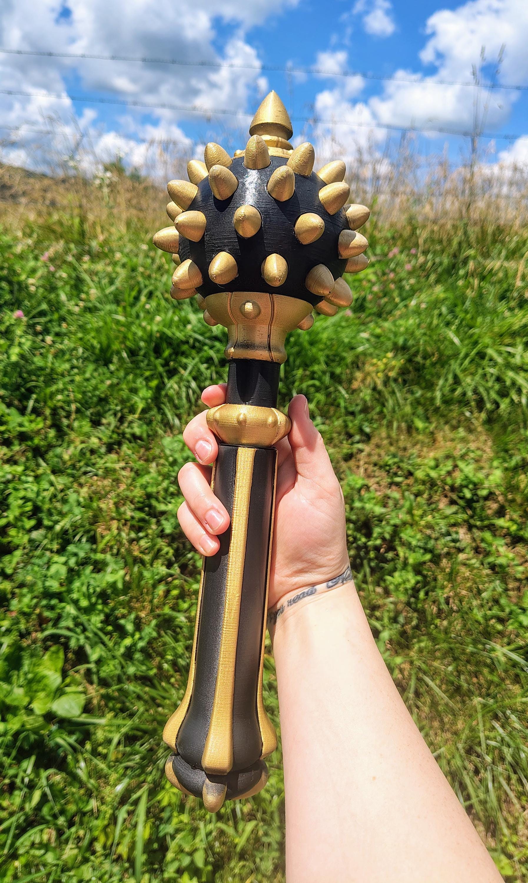Itchslayer Mace Back Scratcher 3D Printed Fantasy Gift Nerdy Self Care Tool RPG Gag Decor for Gamers