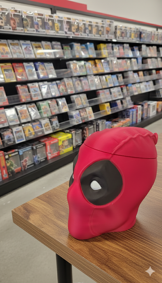 Deadpool Inspired Commander Deck Box for Magic The Gathering, Pokemon and Yu-Gi-Oh
