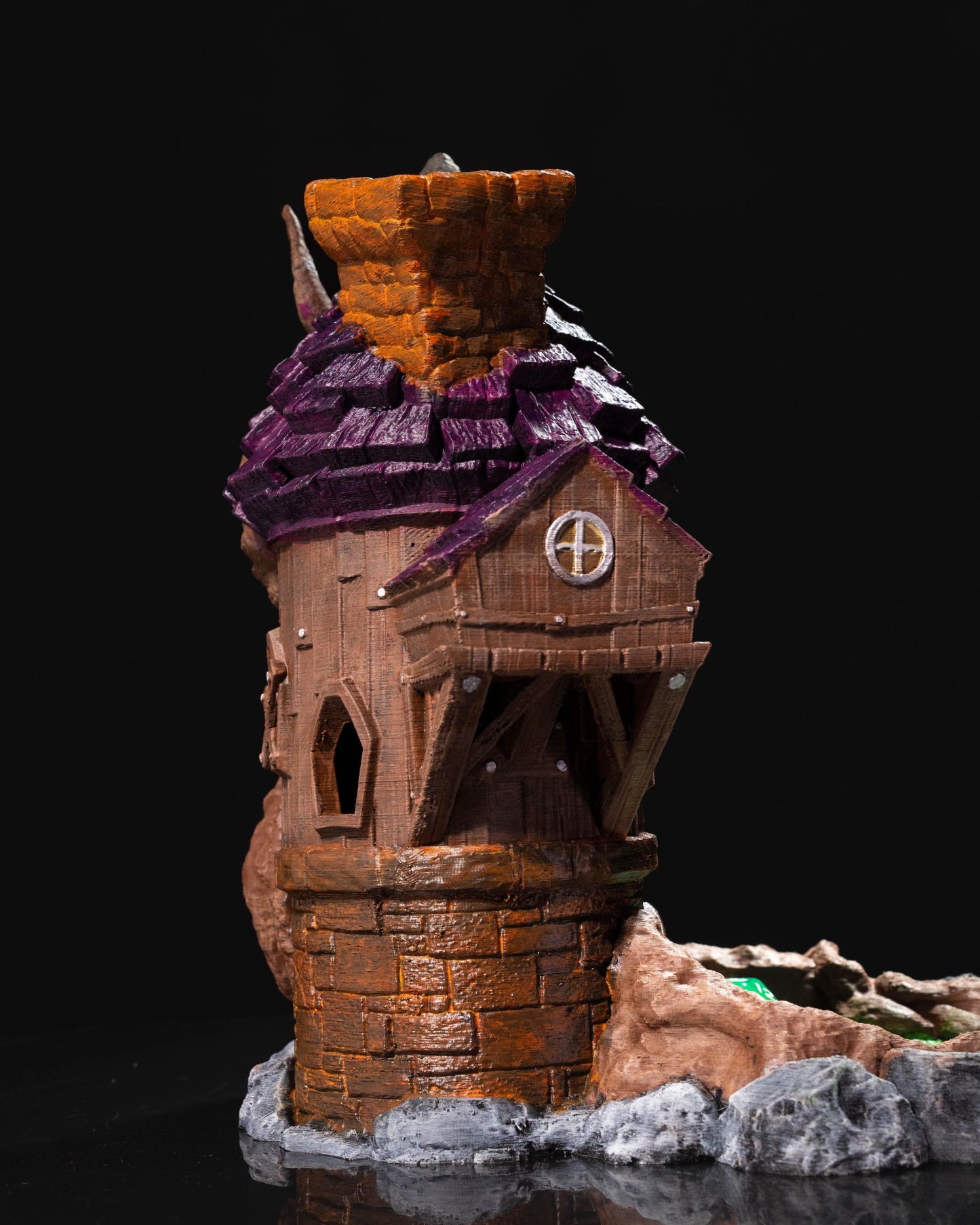 Wizard Treehouse Dice Tower – 3D Printed Fantasy Dice Roller for DND & Tabletop RPGs