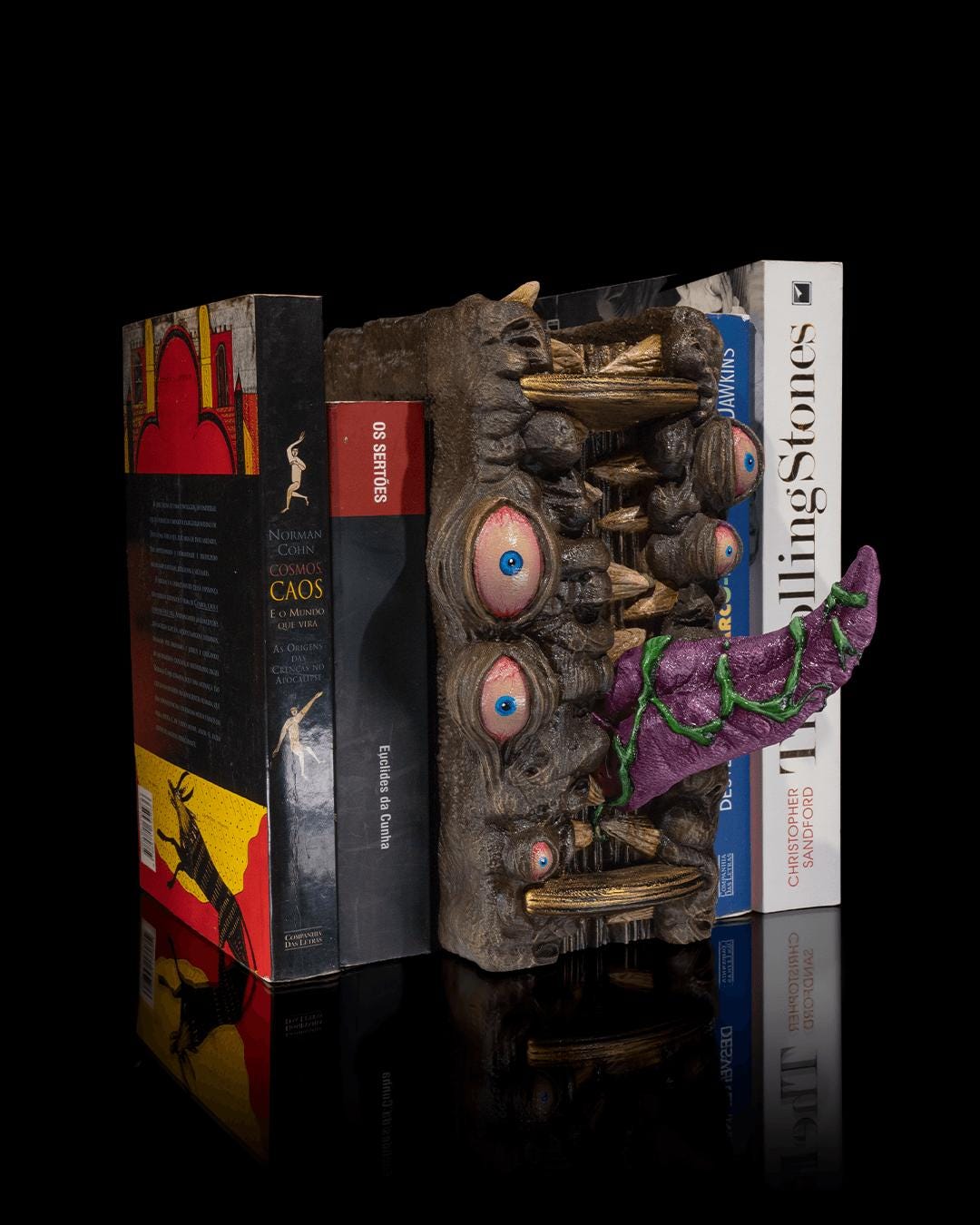 Mimic Book Nook, 3D Printed Fantasy Monster Bookshelf Insert for DND & Gothic Decor