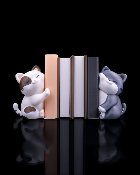 Playful Cats Book Ends