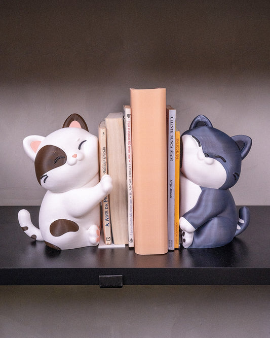 Playful Cats Book Ends