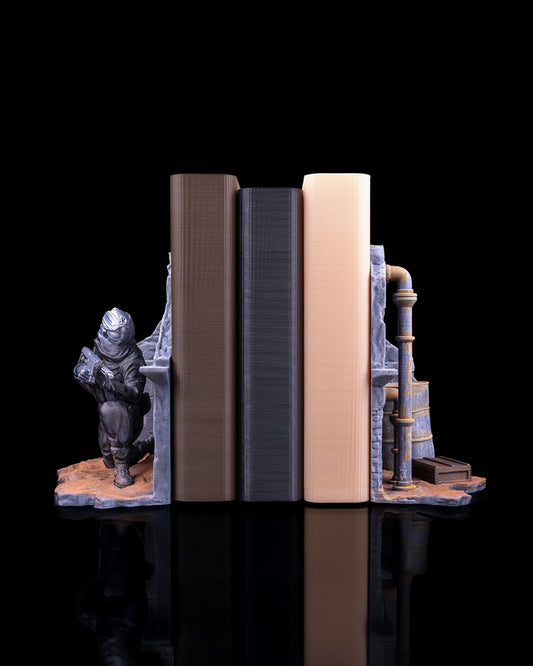 Steampunk Explorer Book Ends
