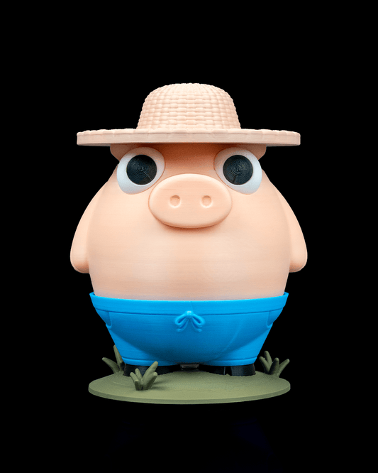 Farmer Piggy Bank