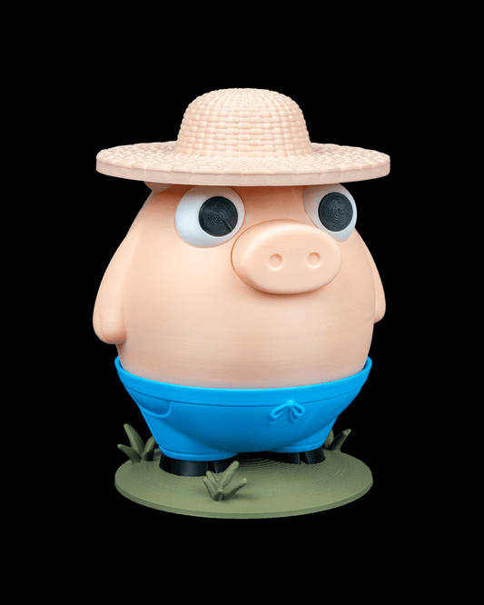 Farmer Piggy Bank