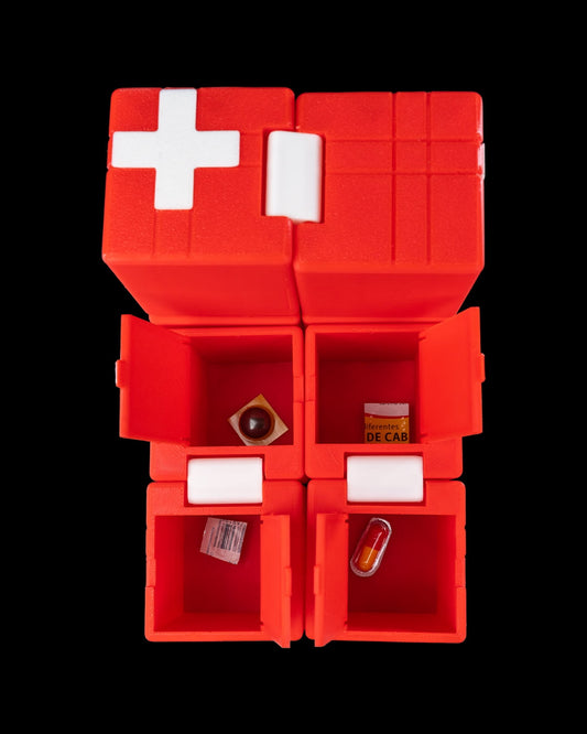 Folding Infinity Medicine Cube Organizer