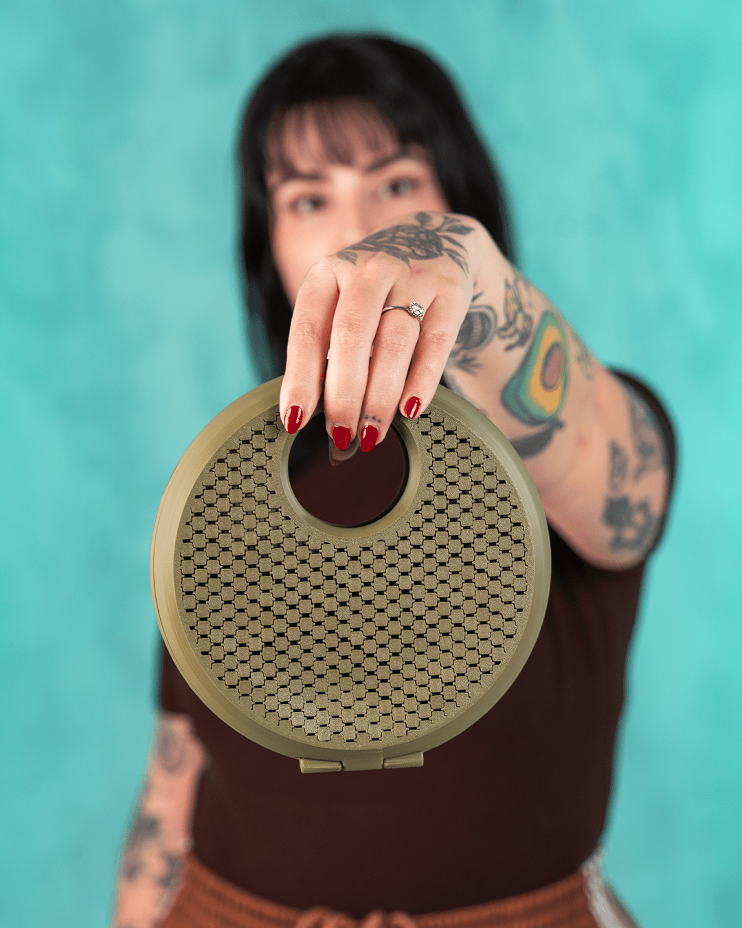 Flexi-Fabric Lunar Crossbody Bag