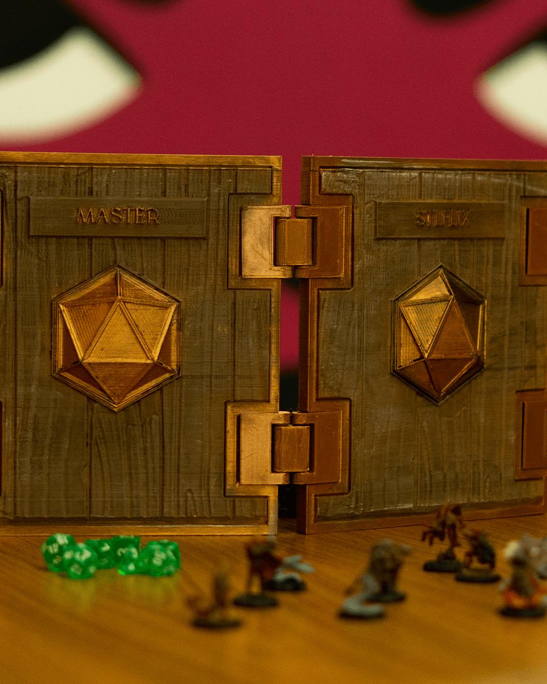 Custom DM Shield 3D Printed and Hand Painted Dungeon Master Screen Tabletop RPG Game Master Gift for DND or Pathfinder