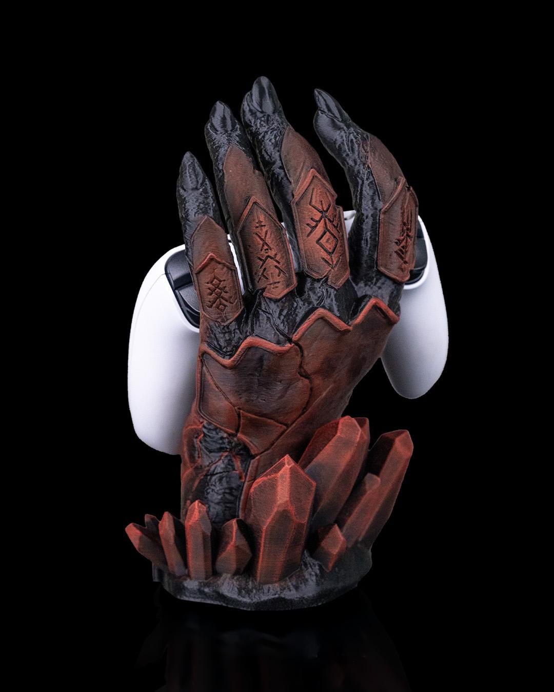 Scorched Hand Controller Holder, Gaming Display with LED. Xbox, PS5, PS4, PC. Perfect Gamer Gift