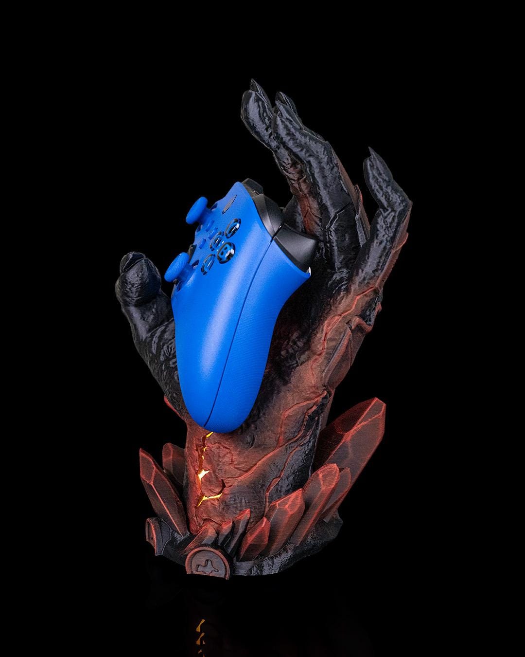 Scorched Hand Controller Holder, Gaming Display with LED. Xbox, PS5, PS4, PC. Perfect Gamer Gift