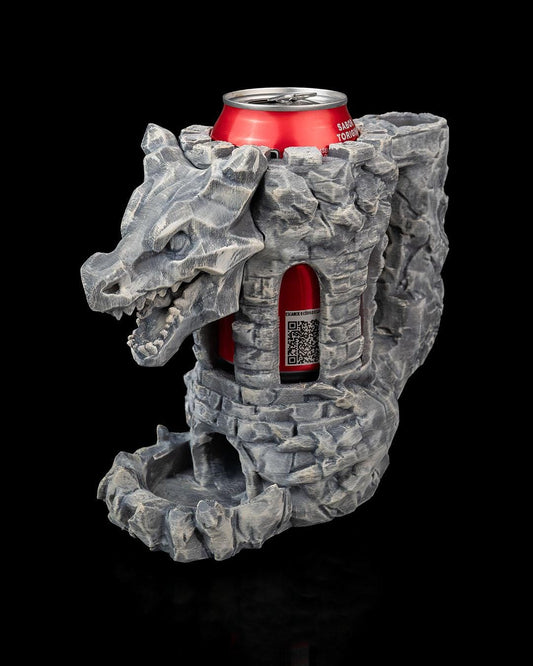 Dragon Can Mug & Dice Tower – 3D Printed Medieval Fantasy Gift for DND and Tabletop RPG Players