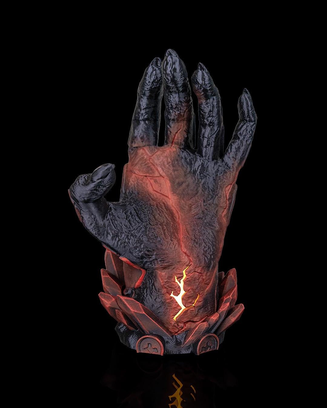 Scorched Hand Controller Holder, Gaming Display with LED. Xbox, PS5, PS4, PC. Perfect Gamer Gift