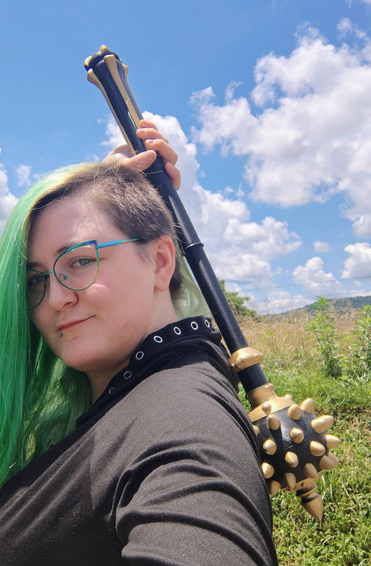 Itchslayer Mace Back Scratcher 3D Printed Fantasy Gift Nerdy Self Care Tool RPG Gag Decor for Gamers