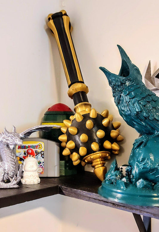 Itchslayer Mace Back Scratcher 3D Printed Fantasy Gift Nerdy Self Care Tool RPG Gag Decor for Gamers