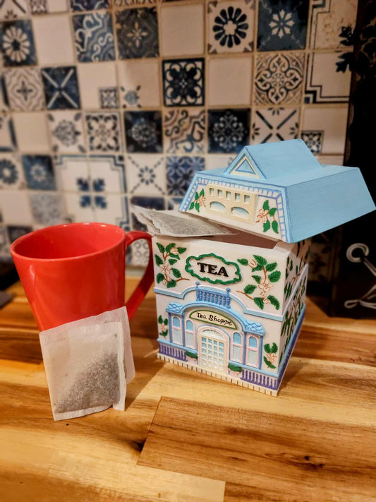Vintage Inspired Tea Canister – Handcrafted Decorative Storage